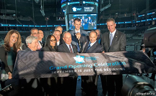 Михаил Прохоров открыл арену «Barclays Center» в Нью-Йорке